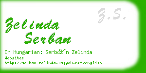 zelinda serban business card